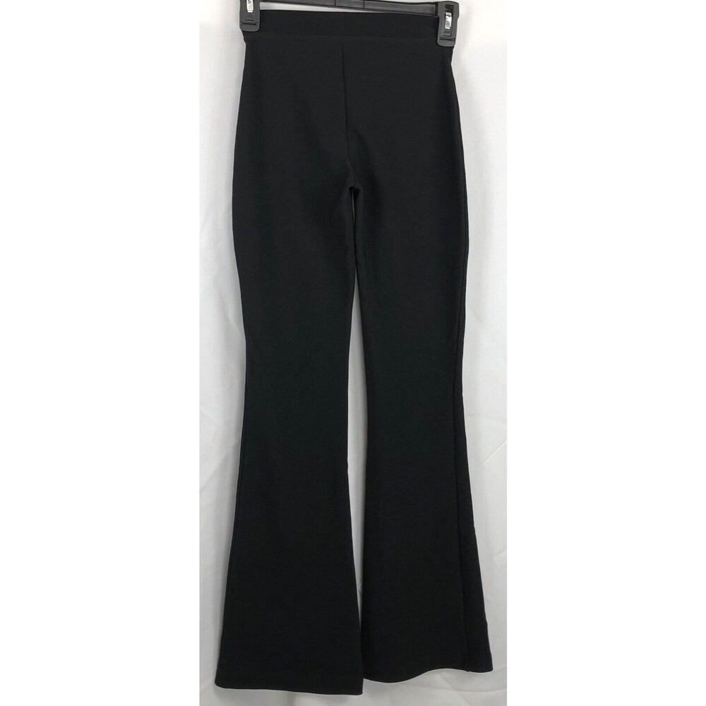 A Byer yoga legging pants XS black flare cuff straight leg 22X 31.5 low rise
